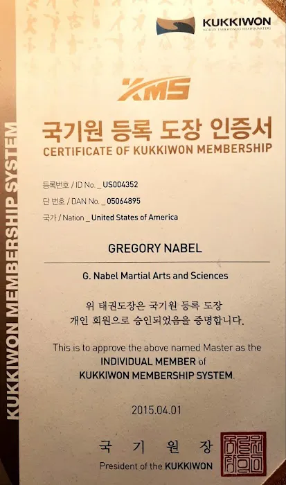 G. Nabel Martial Arts and Sciences. Picture 3