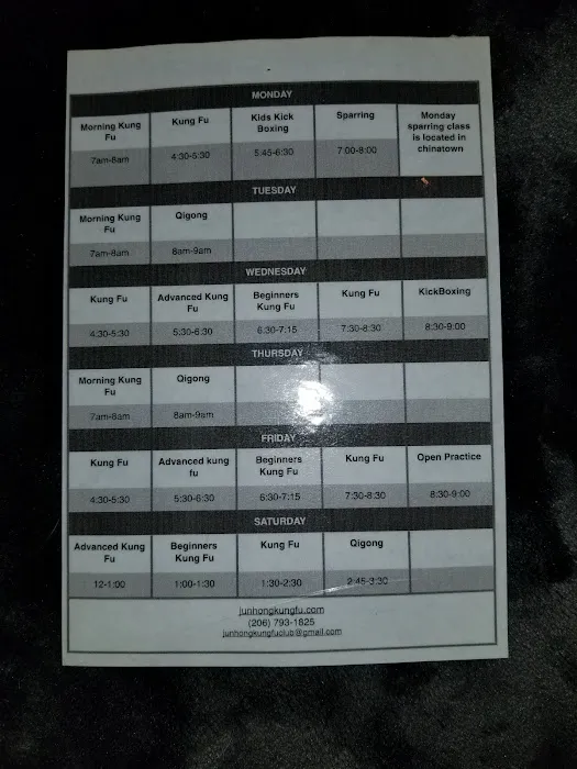 JunHong's Kung Fu Club Picture 1