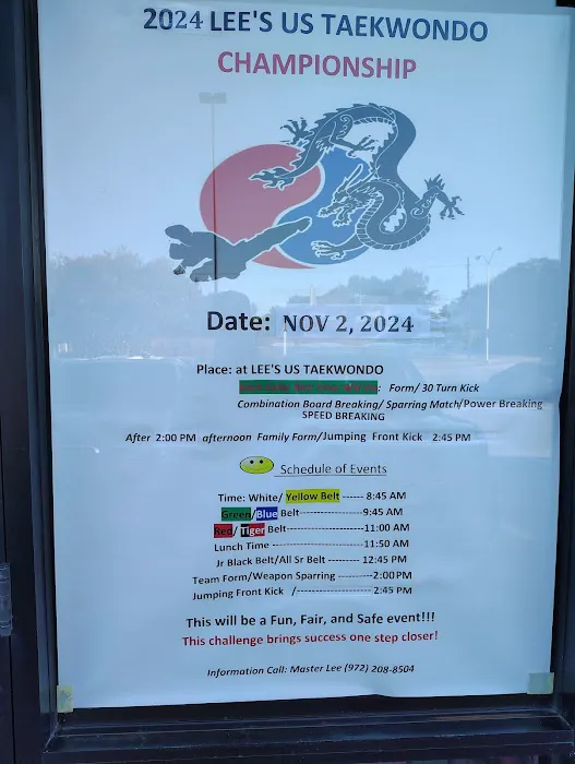 Lee's U.S. Tae Kwon Do - Martial Arts Plano Picture 5