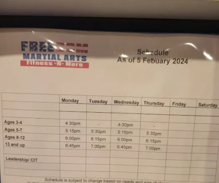 Freedom Martial Arts Fitness and More