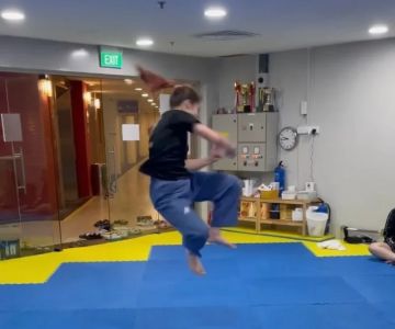 How to Execute a Spinning Heel Kick (Reverse Hook Kick) with Control