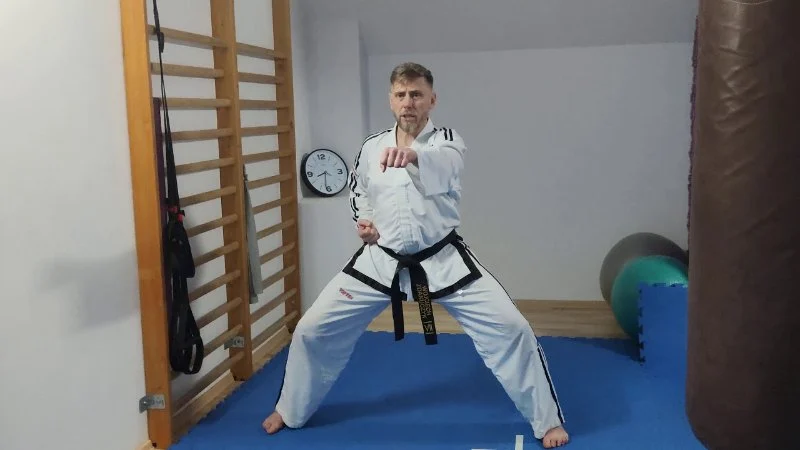 How to Perform a Sitting Stance (Annun Sogi) for Power and Rooting