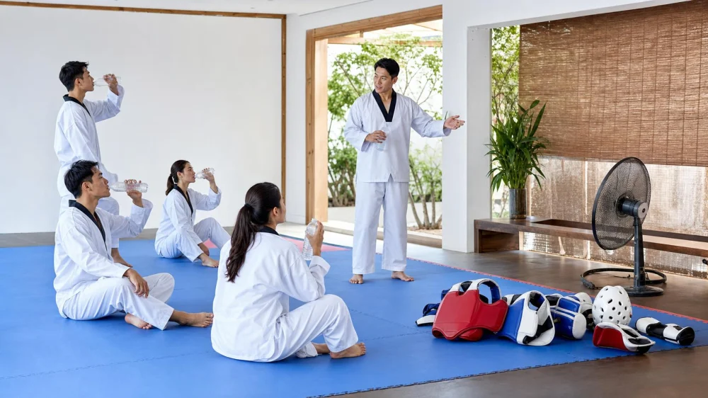 Tae Kwon Do in Hot Weather: Hydration and Break Plan