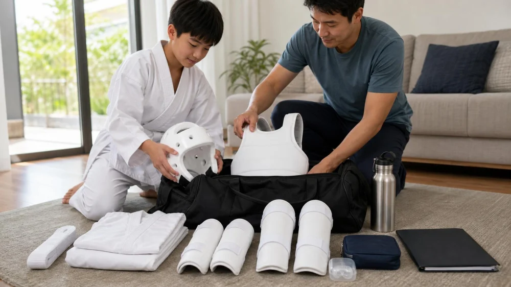 Tae Kwon Do Tournament Bag: Pack, Label, and Recheck