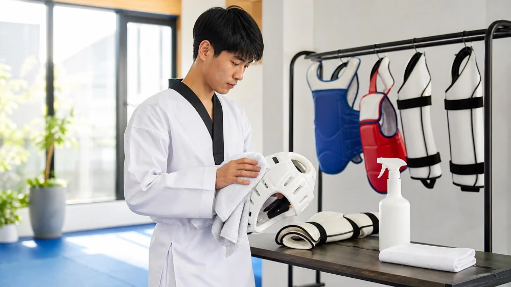 Tae Kwon Do Sparring Gear Hygiene: Clean, Dry, and Store It