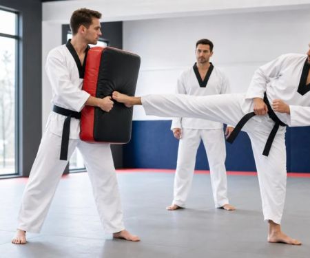 Tae Kwon Do Kick Pad Drills: Set Height, Distance, and Holder Safety First