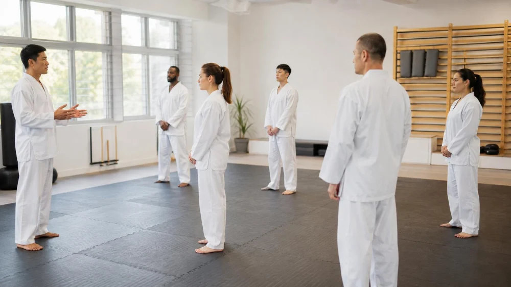 Taekwondo Class Class Position: Choose Space for Safe Learning