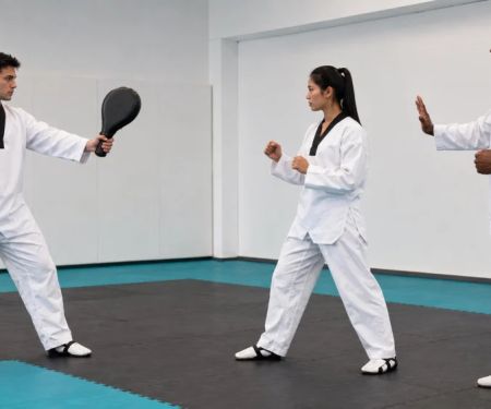 Tae Kwon Do Hand Target Drill: Set Height and Distance