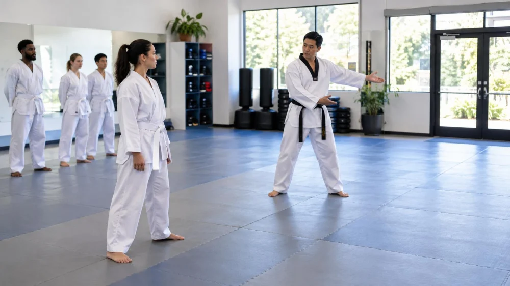Choosing a Taekwondo Class Position: Space and Safe Exits