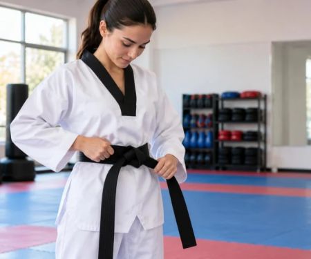 Taekwondo Belt Tying: Length, Knot, and Class Readiness