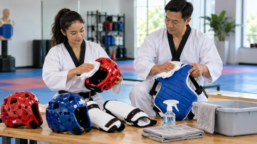 Taekwondo Sparring Gear Hygiene: Cleaning and Drying