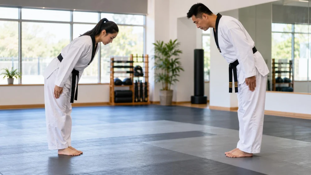 Taekwondo Bowing Etiquette: Timing, Space, and Respect