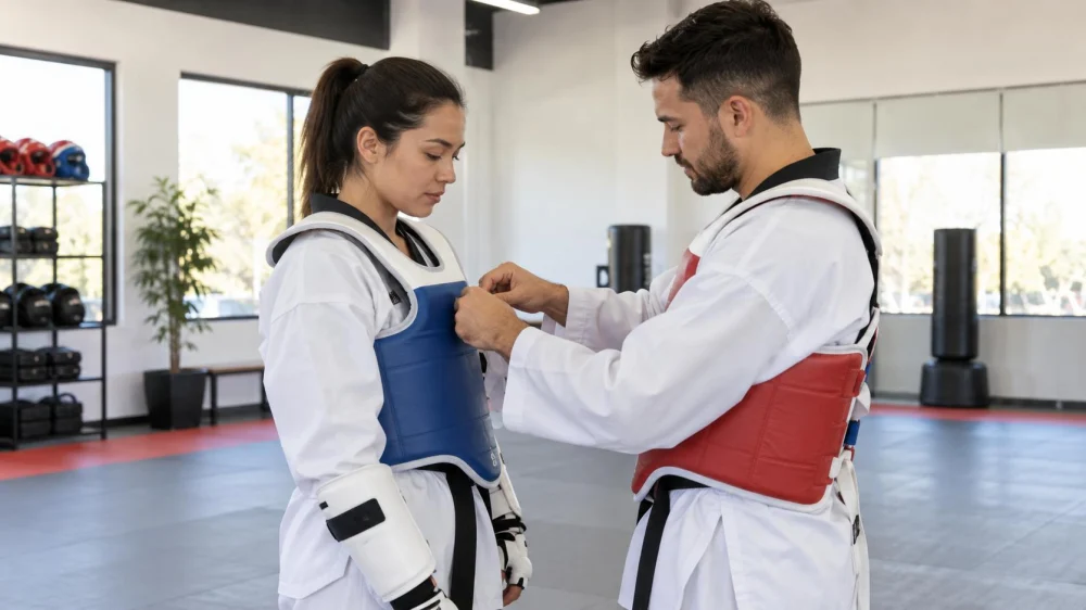 Taekwondo Sparring Partner Check: Size, Signals, and Control